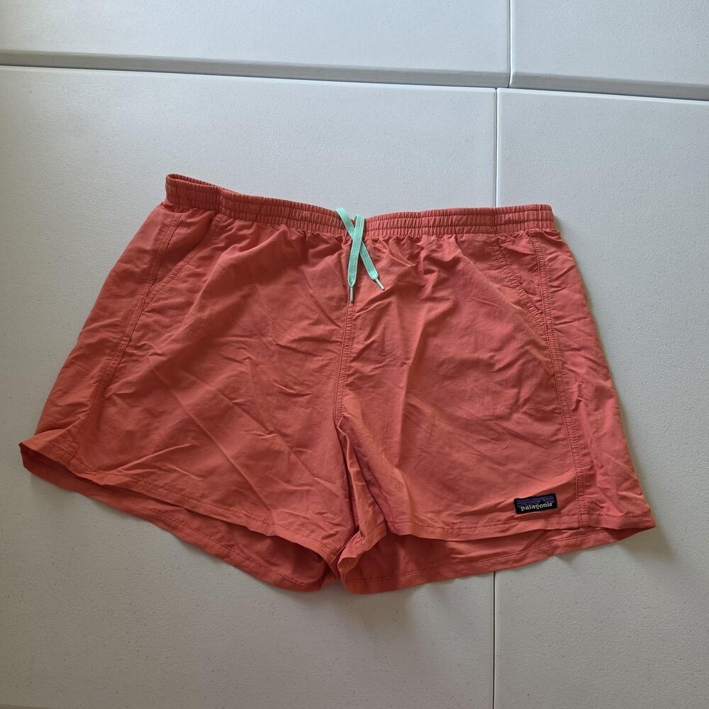 Patagonia Swim Shorts Mens XL Baggies Orange Elastic Drawstring